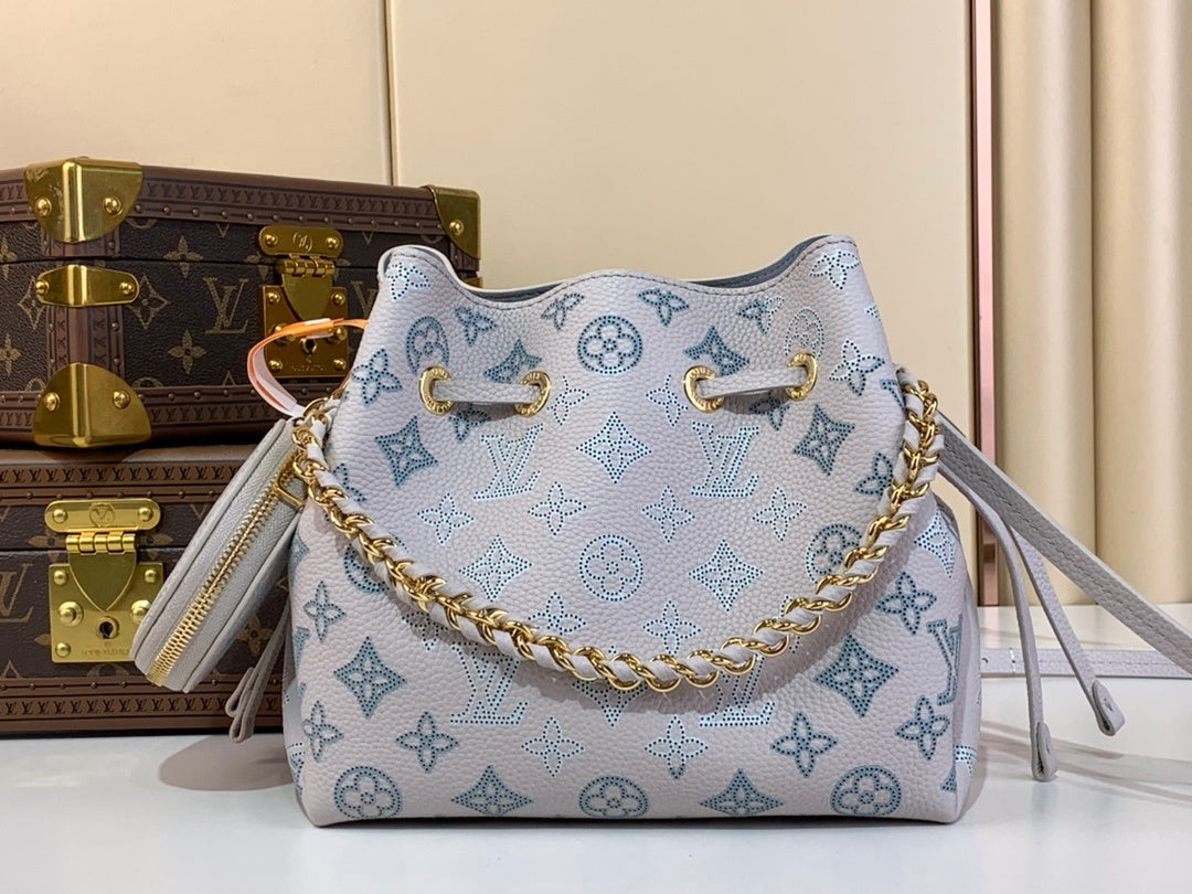 Sac gris clair à chaîne pour femme