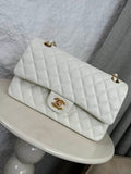 Sac matelassé blanc à rabat pour femme
