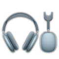Casque audio bleu – APPLE