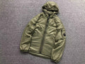 Veste légère à capuche kaki pour homme