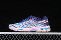 Baskets running violettes et bleu ciel pour homme