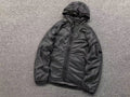 Veste légère à capuche gris anthracite pour homme