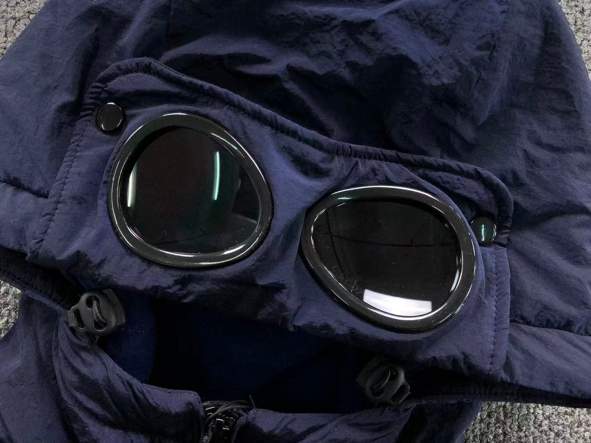 Gilet sans manches à capuche bleu marine pour homme