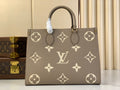 Sac cabas beige à motif pour femme
