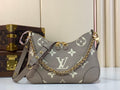 Sac porté épaule beige à motif pour femme