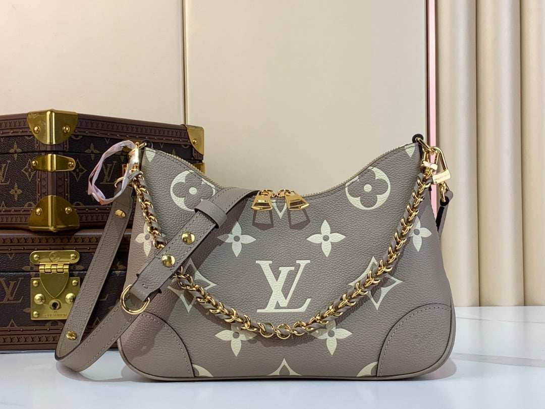 Sac porté épaule beige à motif pour femme