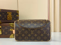 Pochette marron à motif pour femme