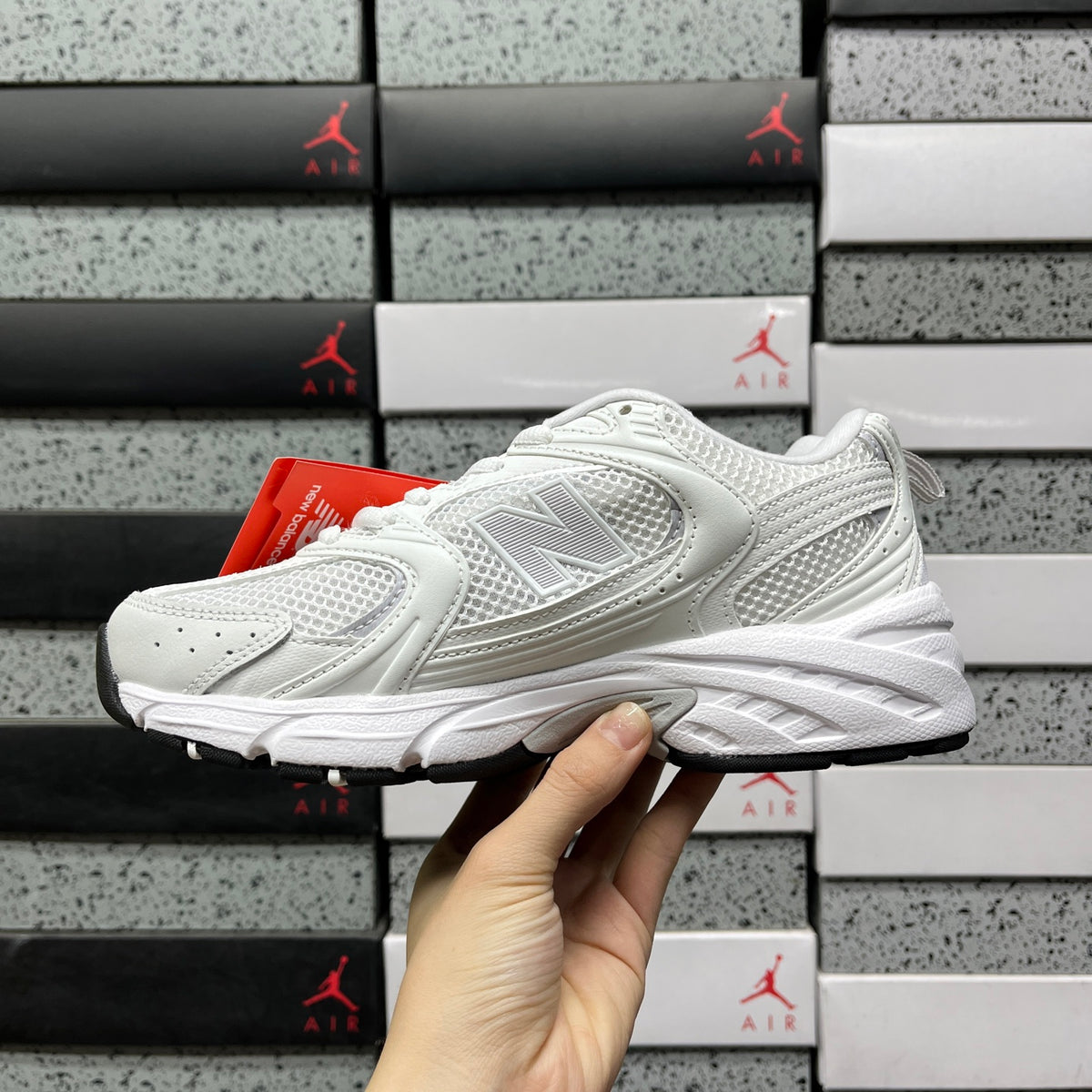 Baskets running blanches pour homme