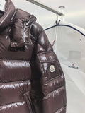 Doudoune bordeaux brillante pour homme