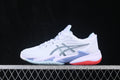 Baskets blanches et lavande pour homme