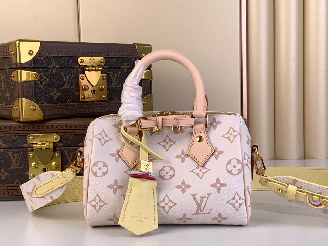 Sac polochon rose pastel à motif pour femme