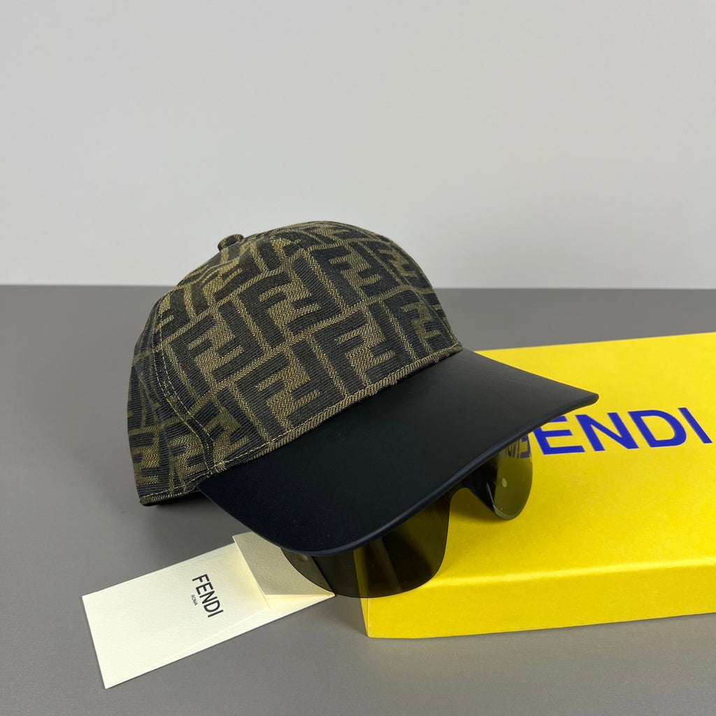 Casquette brun & noir