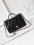 Sac matelassé noir à chaîne pour femme