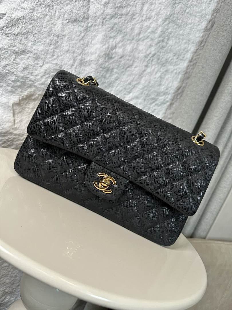Sac matelassé noir à rabat pour femme