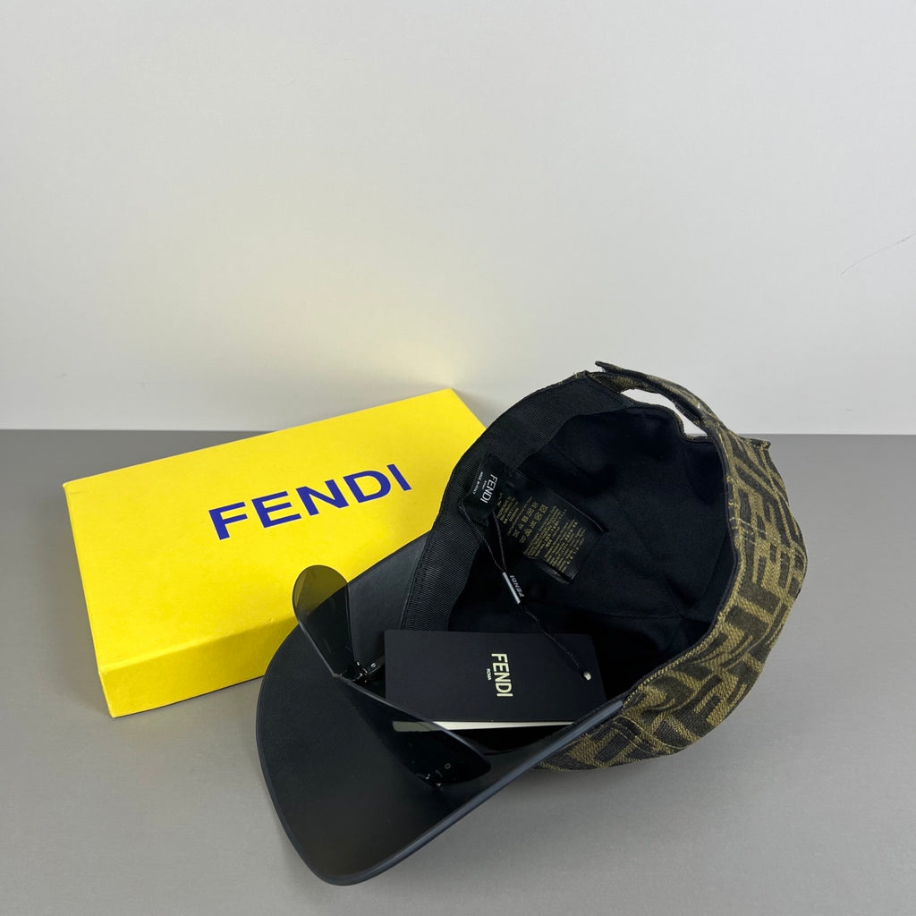 Casquette brun & noir