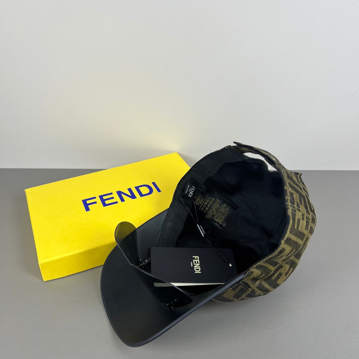 Casquette brun & noir