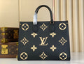 Sac cabas noir à motif pour femme