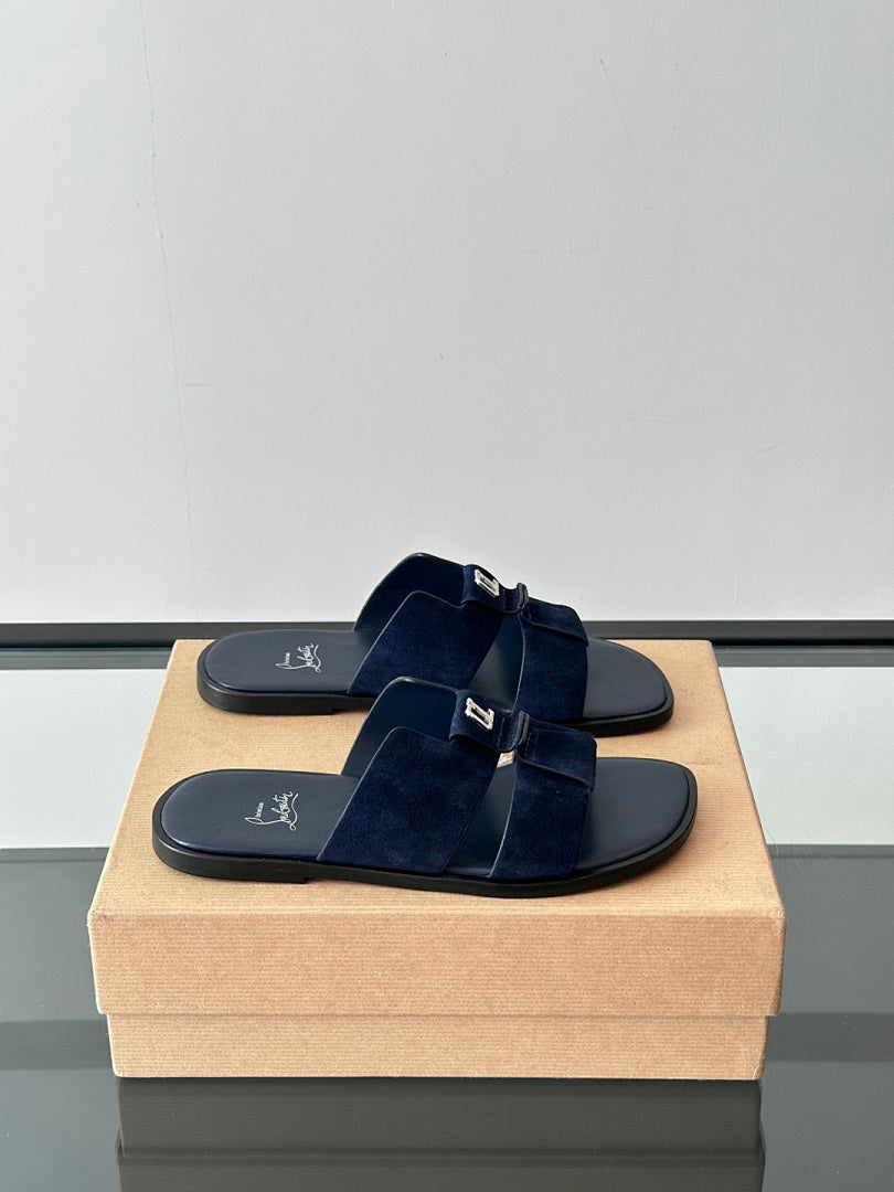 Claquettes bleu marine
